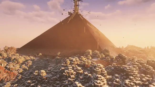The ruined pyramid at spawn